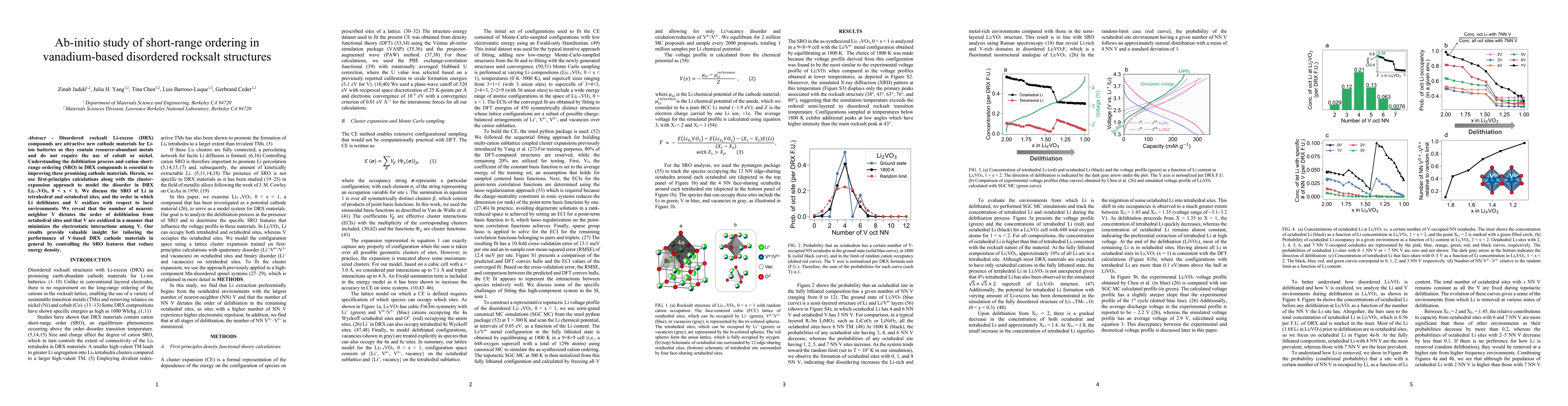 Thumbnail for Ab-initio study of short-range ordering in vanadium-based disordered
  rocksalt structures