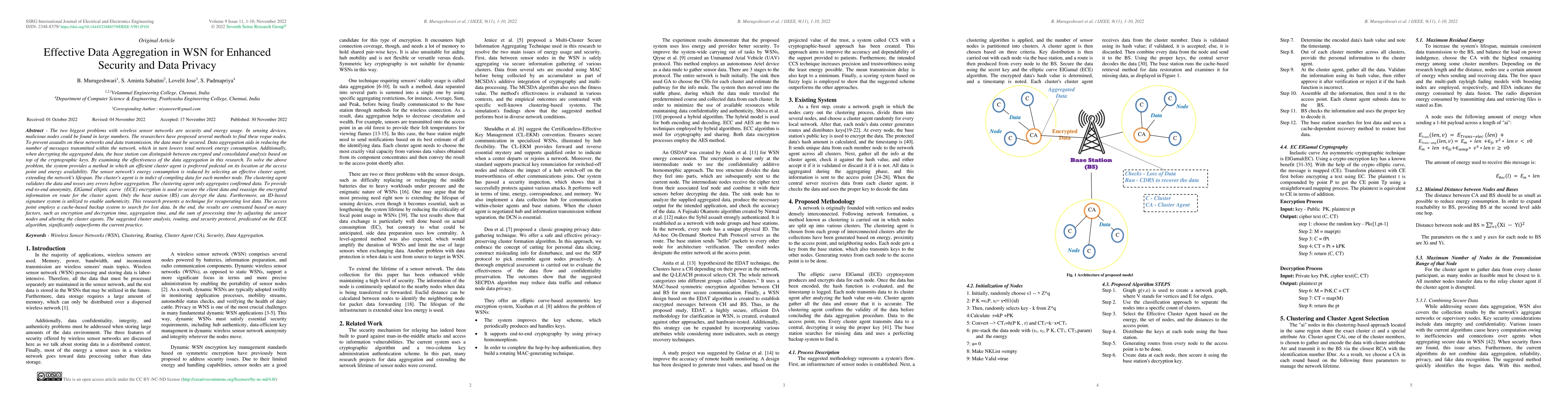 Thumbnail for Effective Data Aggregation in WSN for Enhanced Security and Data Privacy