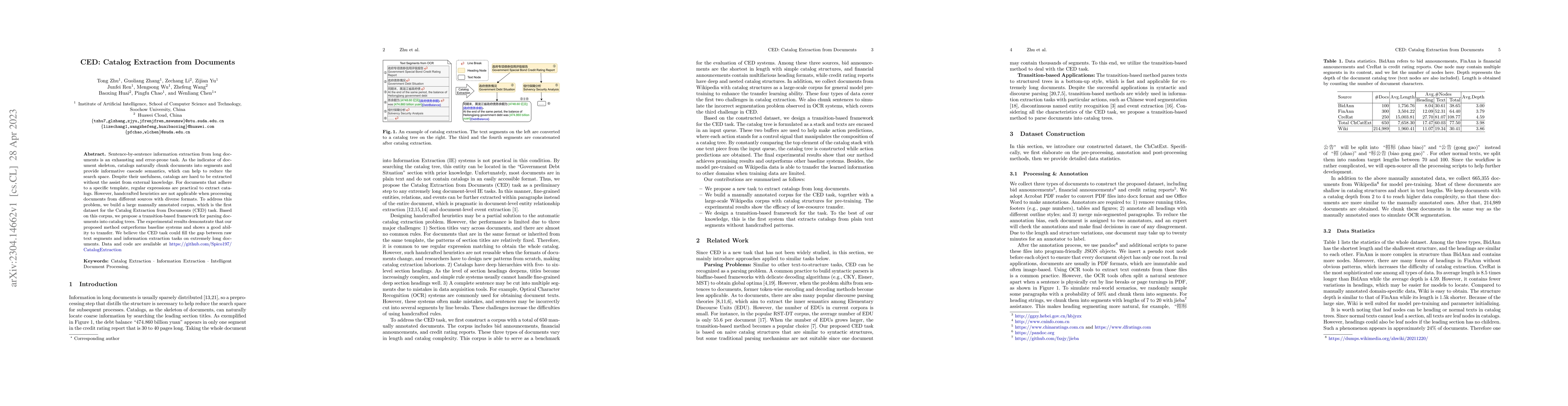 Thumbnail for CED: Catalog Extraction from Documents