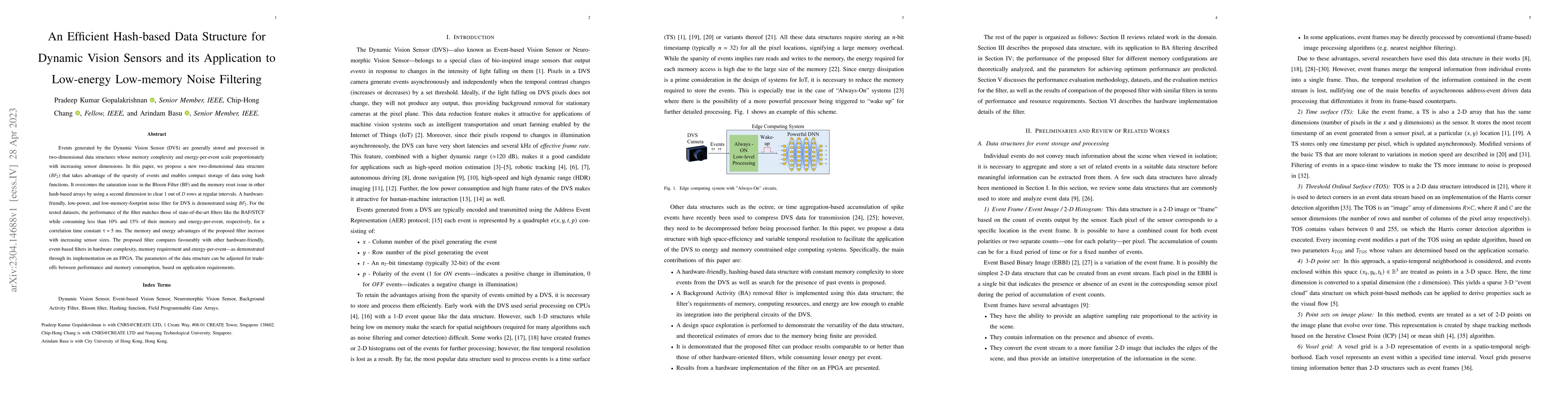 Thumbnail for An Efficient Hash-based Data Structure for Dynamic Vision Sensors and
  its Application to Low-energy Low-memory Noise Filtering
