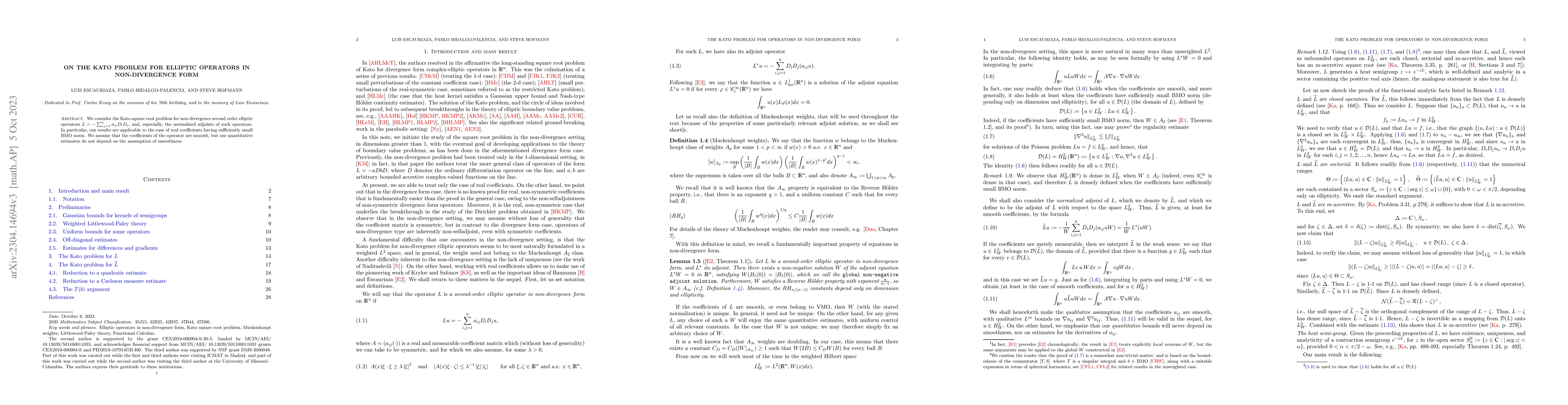 Thumbnail for On the Kato problem for elliptic operators in non-divergence form