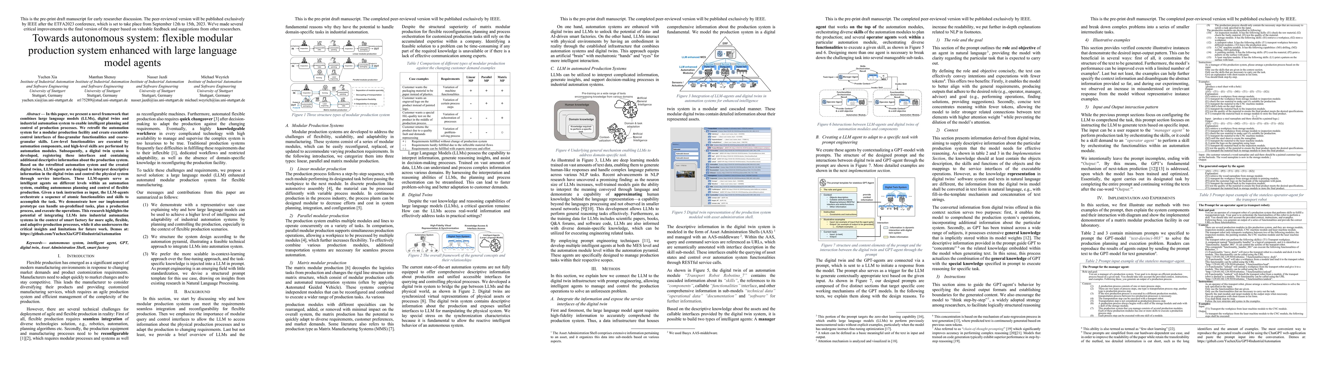 Thumbnail for Towards autonomous system: flexible modular production system enhanced
  with large language model agents