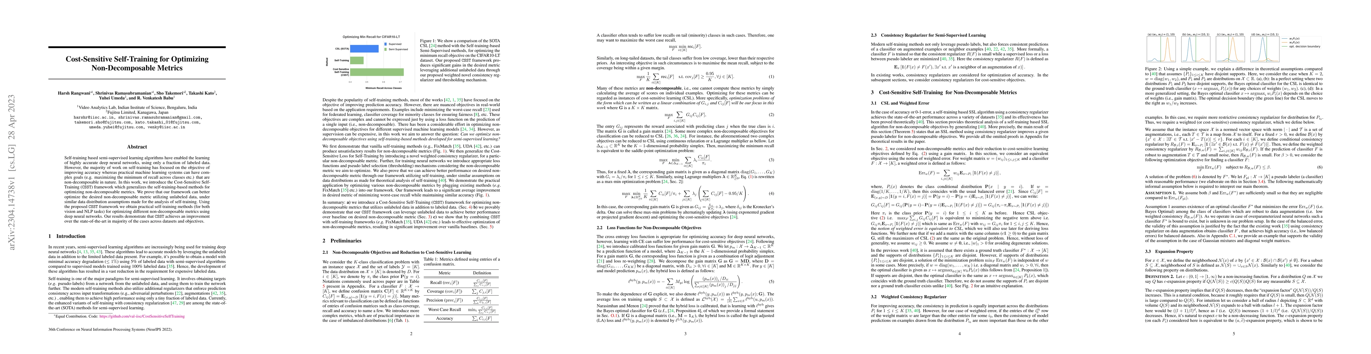 Thumbnail for Cost-Sensitive Self-Training for Optimizing Non-Decomposable Metrics