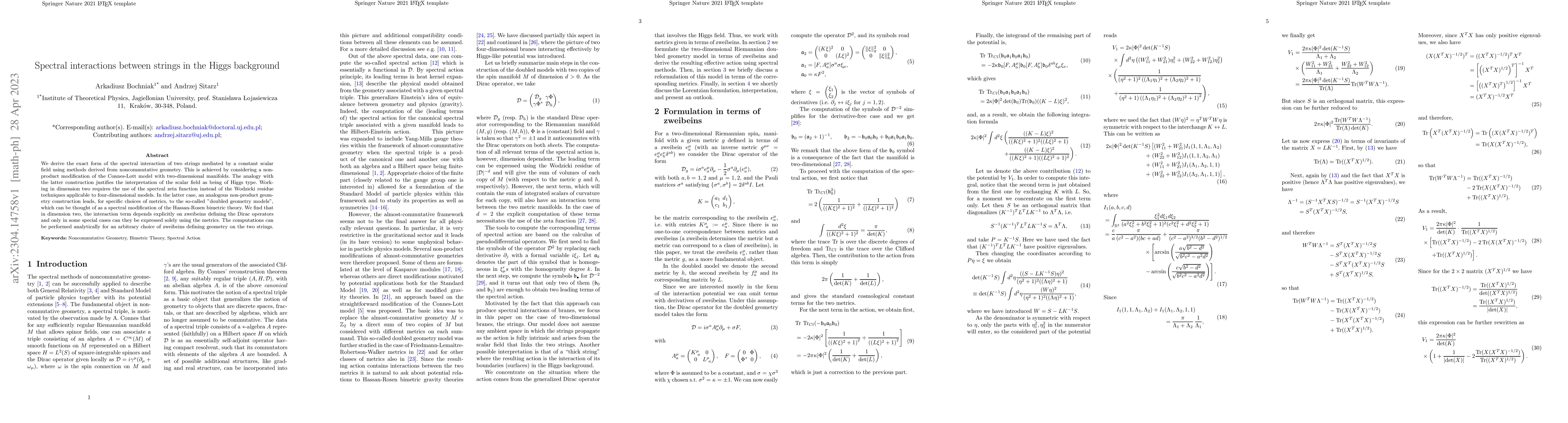 Thumbnail for Spectral interactions between strings in the Higgs background