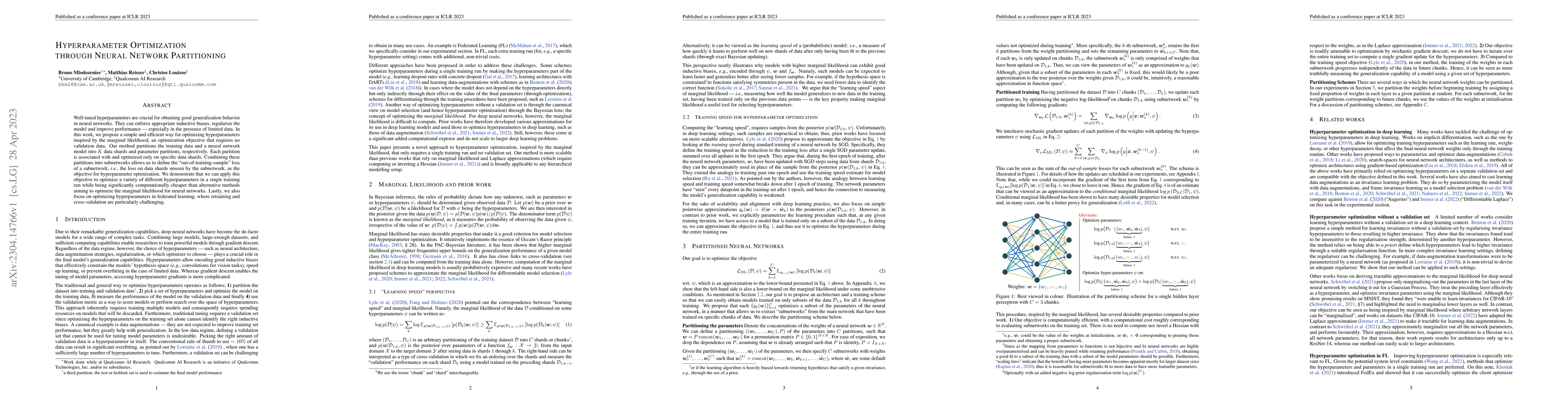 Thumbnail for Hyperparameter Optimization through Neural Network Partitioning
