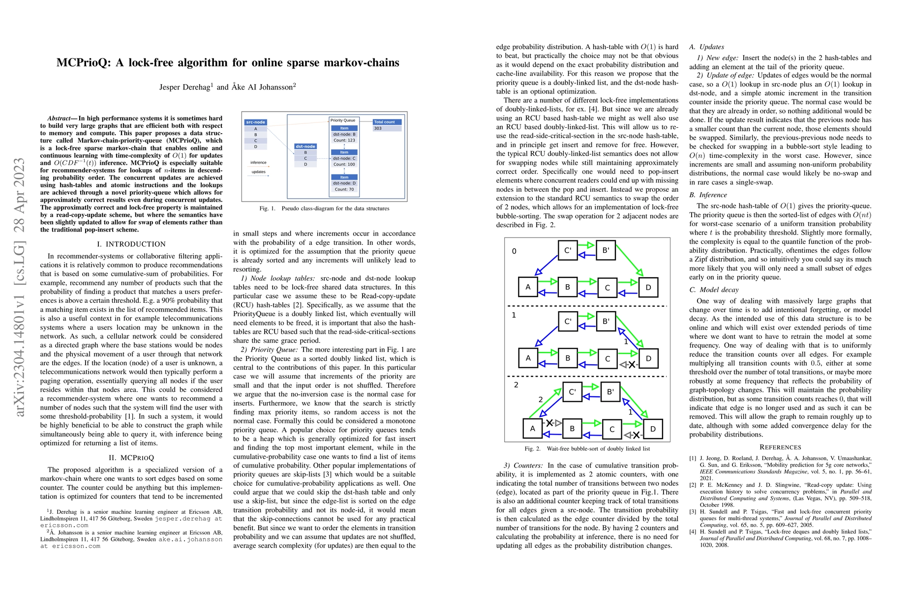 Thumbnail for MCPrioQ: A lock-free algorithm for online sparse markov-chains