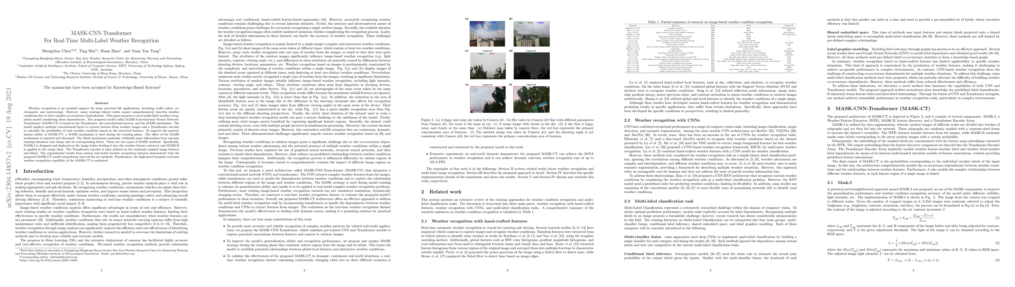 Thumbnail for MASK-CNN-Transformer For Real-Time Multi-Label Weather Recognition