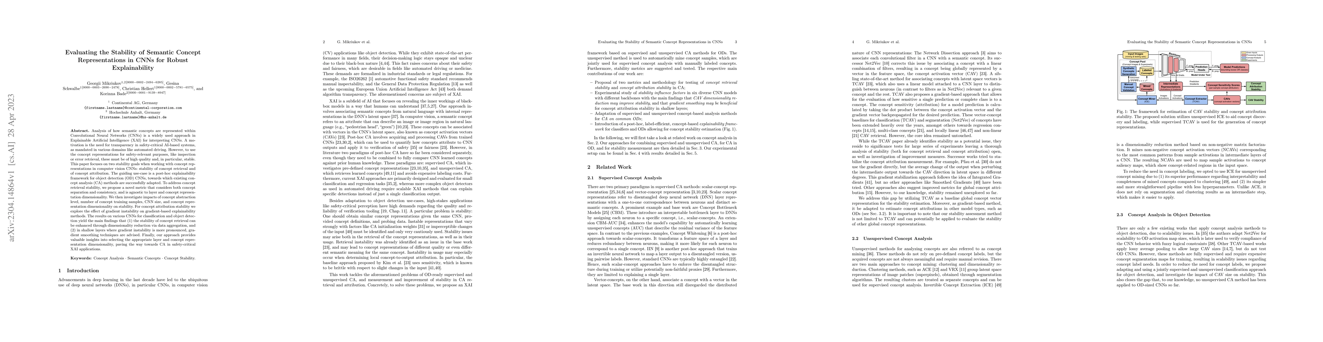Thumbnail for Evaluating the Stability of Semantic Concept Representations in CNNs for
  Robust Explainability