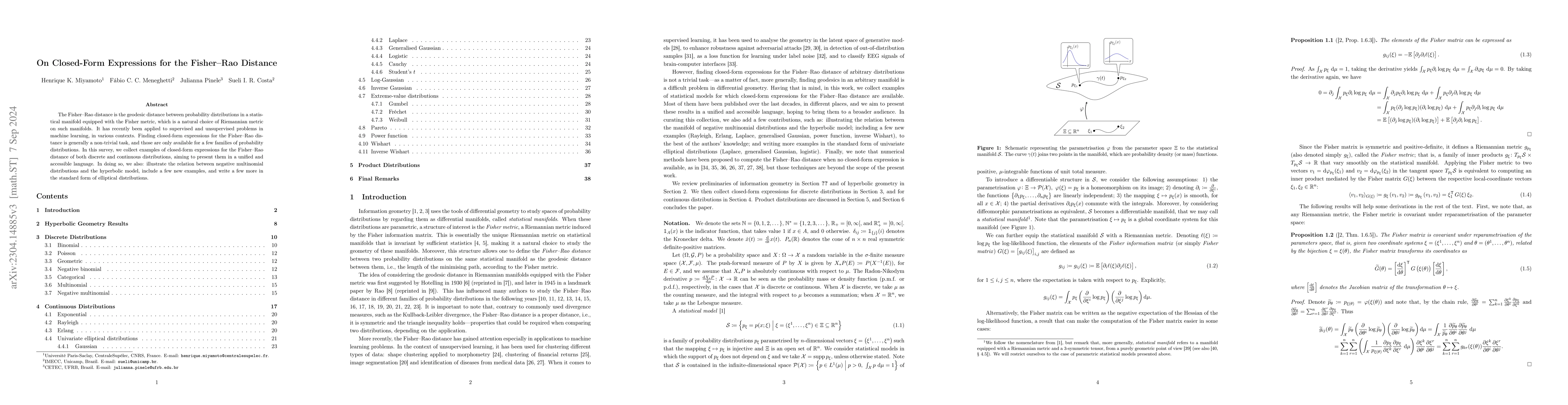 Thumbnail for On Closed-Form Expressions for the Fisher-Rao Distance