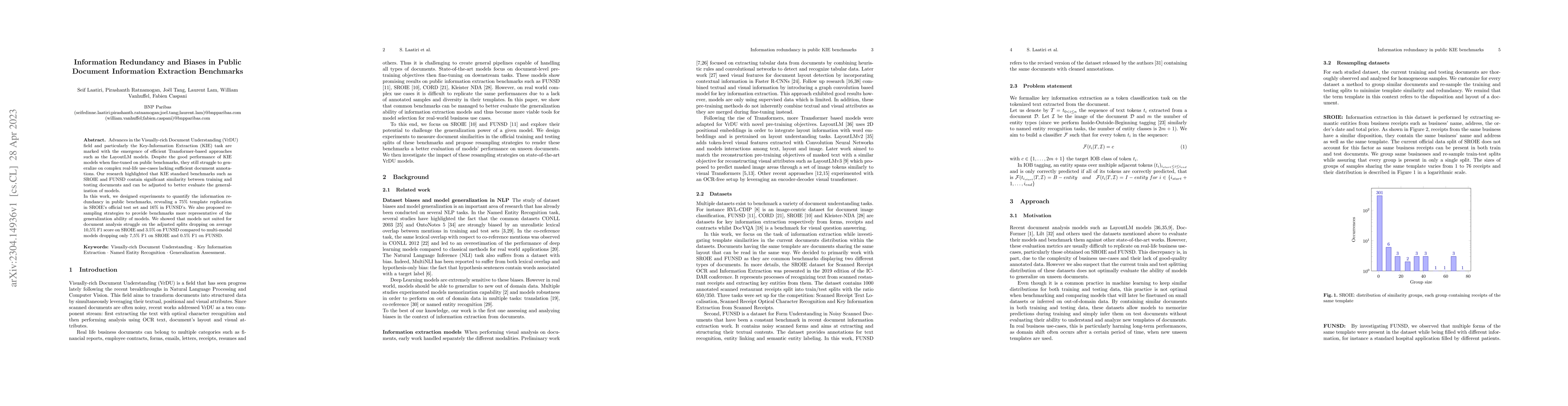 Thumbnail for Information Redundancy and Biases in Public Document Information
  Extraction Benchmarks