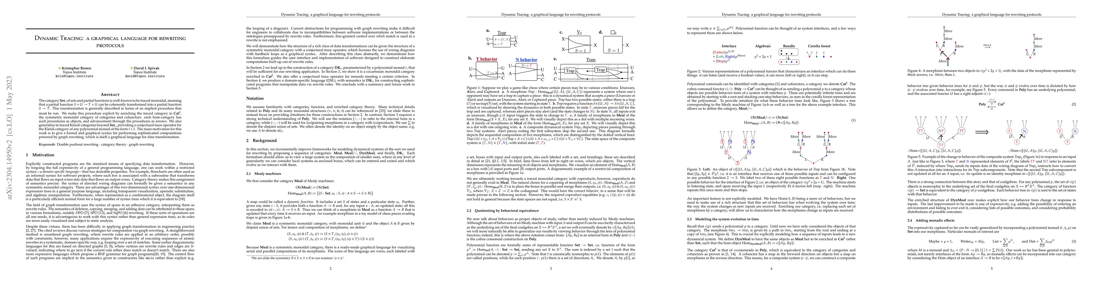 Thumbnail for Dynamic Tracing: a graphical language for rewriting protocols