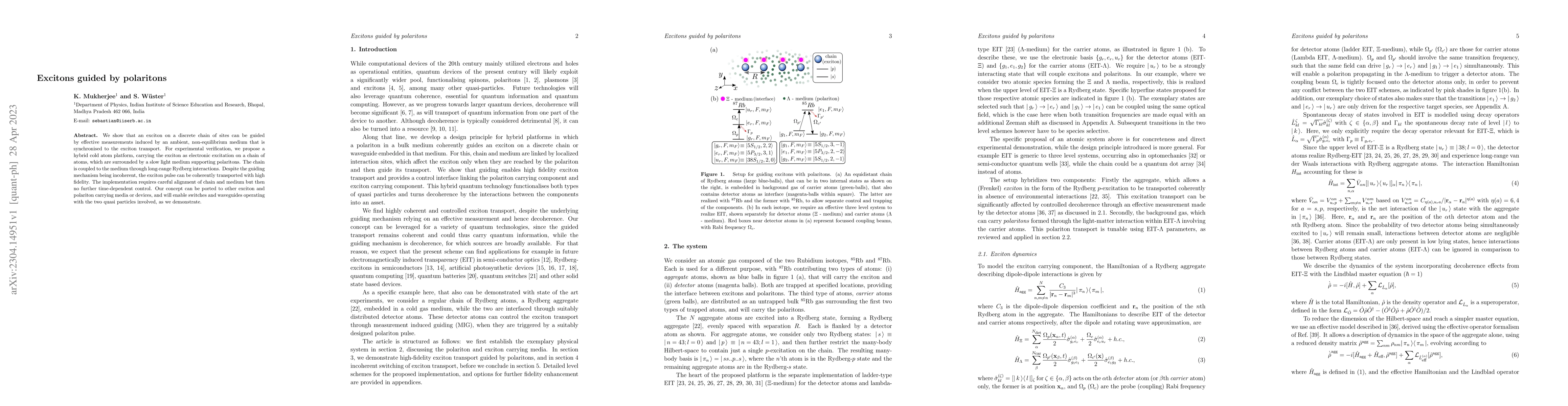 Thumbnail for Excitons guided by polaritons