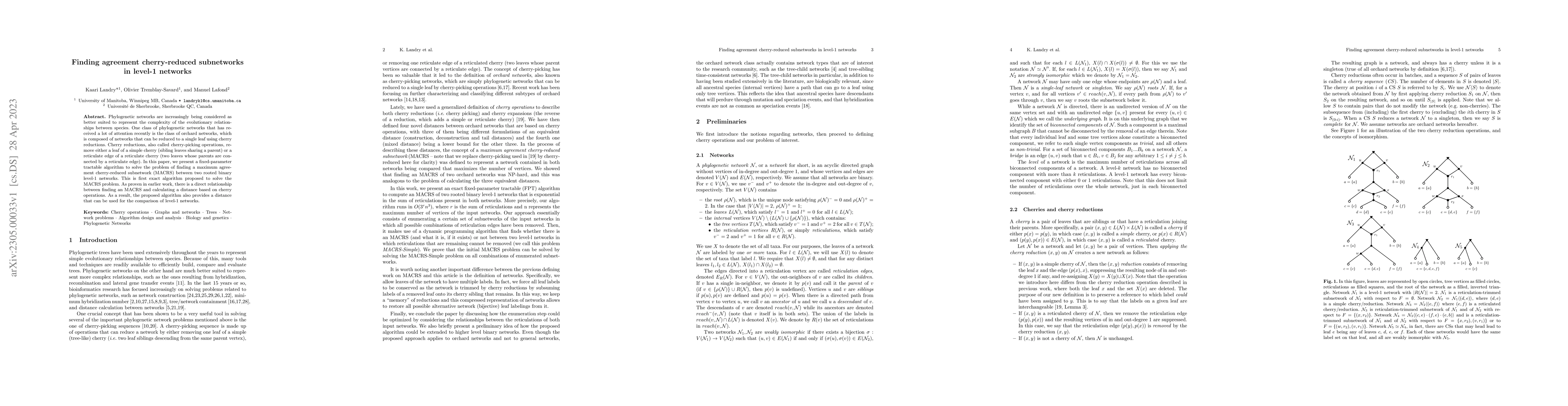 Thumbnail for Finding agreement cherry-reduced subnetworks in level-1 networks