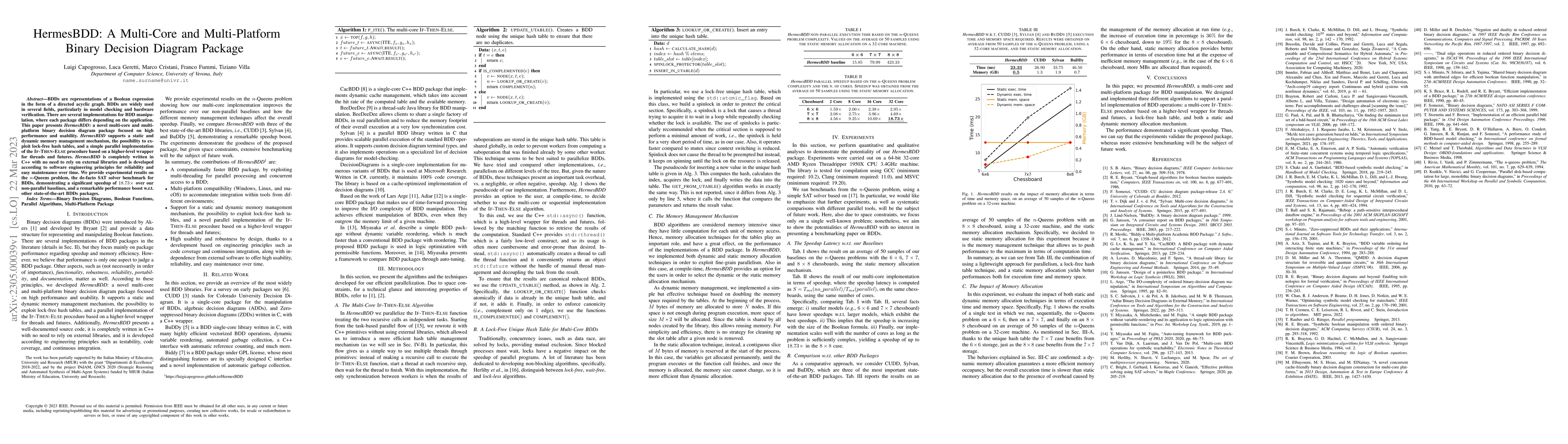 Thumbnail for HermesBDD: A Multi-Core and Multi-Platform Binary Decision Diagram
  Package
