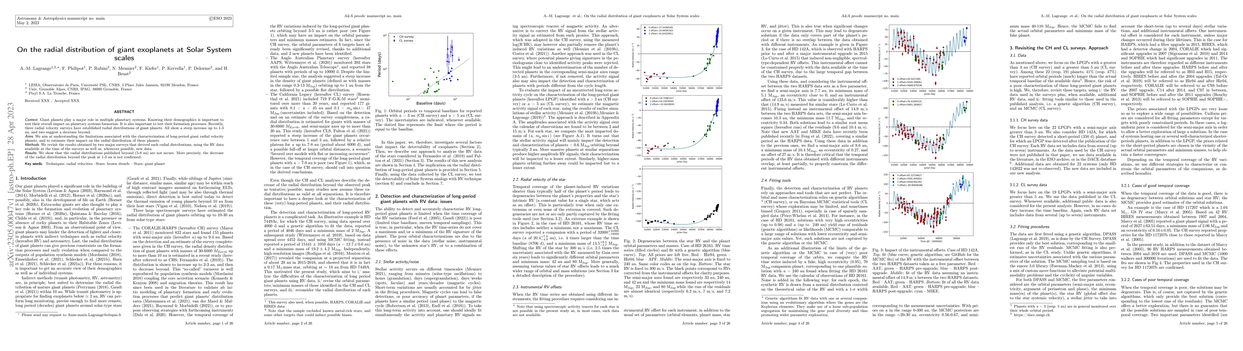 Thumbnail for On the radial distribution of giant exoplanets at Solar System scales