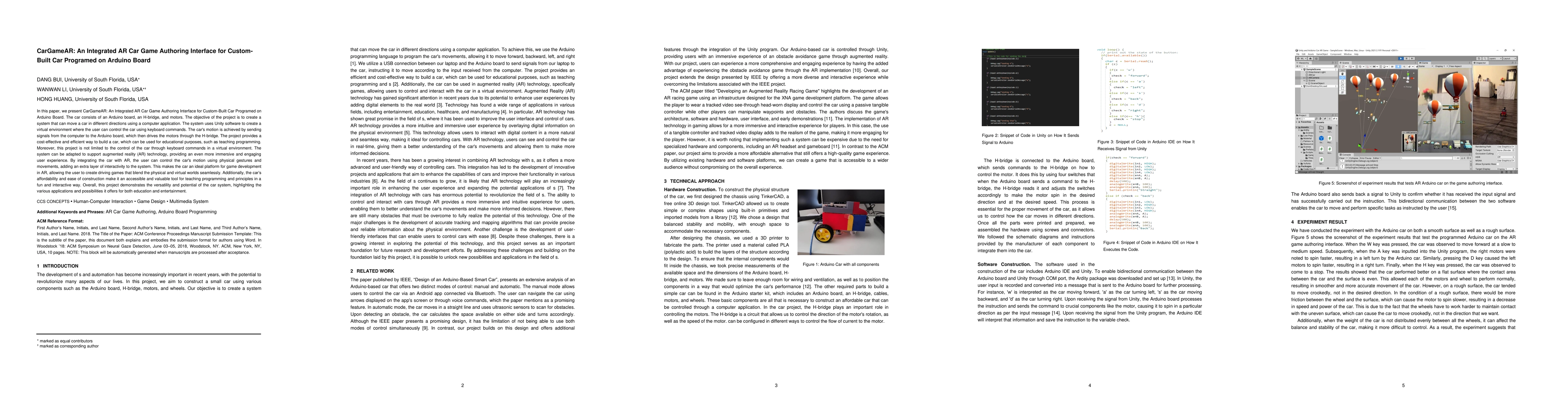 Thumbnail for CarGameAR: An Integrated AR Car Game Authoring Interface for
  Custom-Built Car Programed on Arduino Board