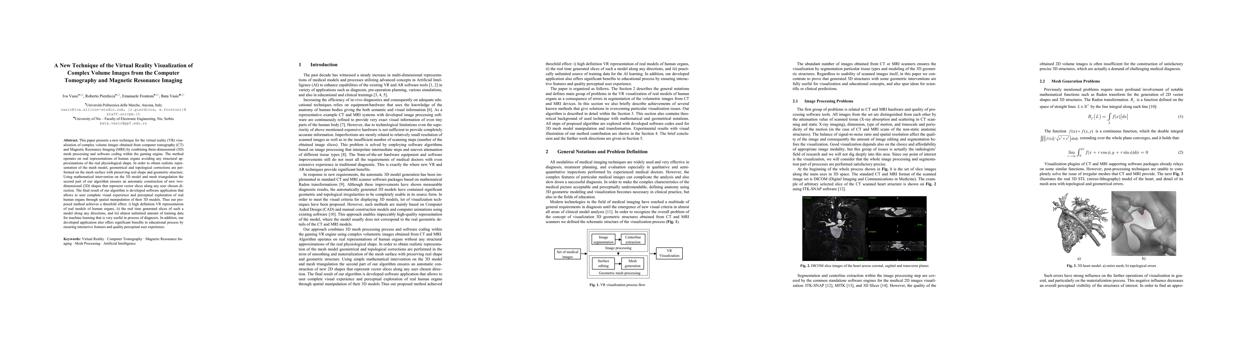 Thumbnail for A New Technique of the Virtual Reality Visualization of Complex Volume
  Images from the Computer Tomography and Magnetic Resonance Imaging