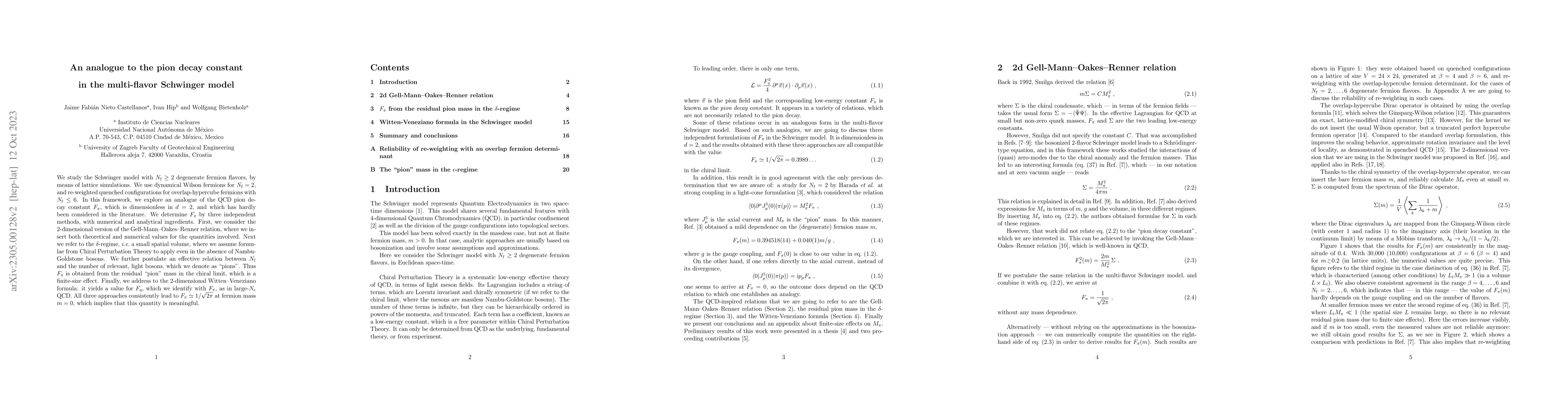 Thumbnail for An analogue to the pion decay constant in the multi-flavor Schwinger
  model