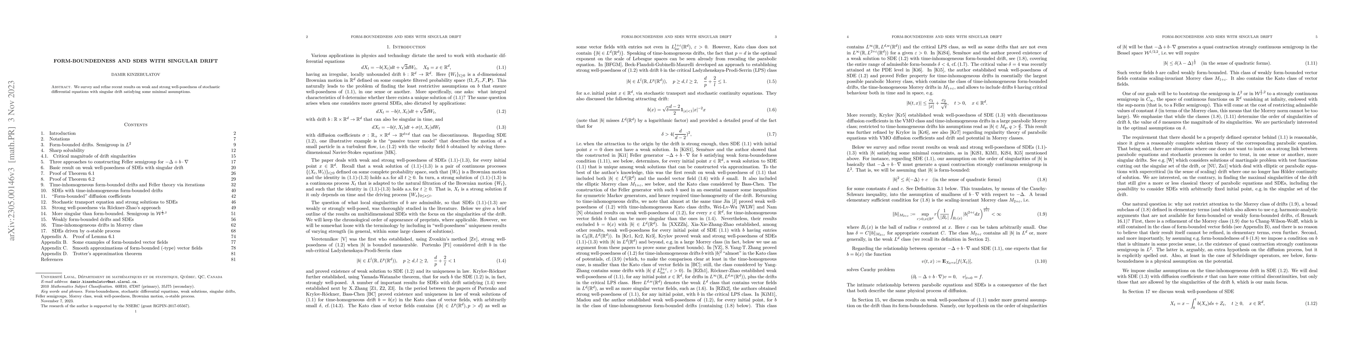 Thumbnail for Form-boundedness and SDEs with singular drift