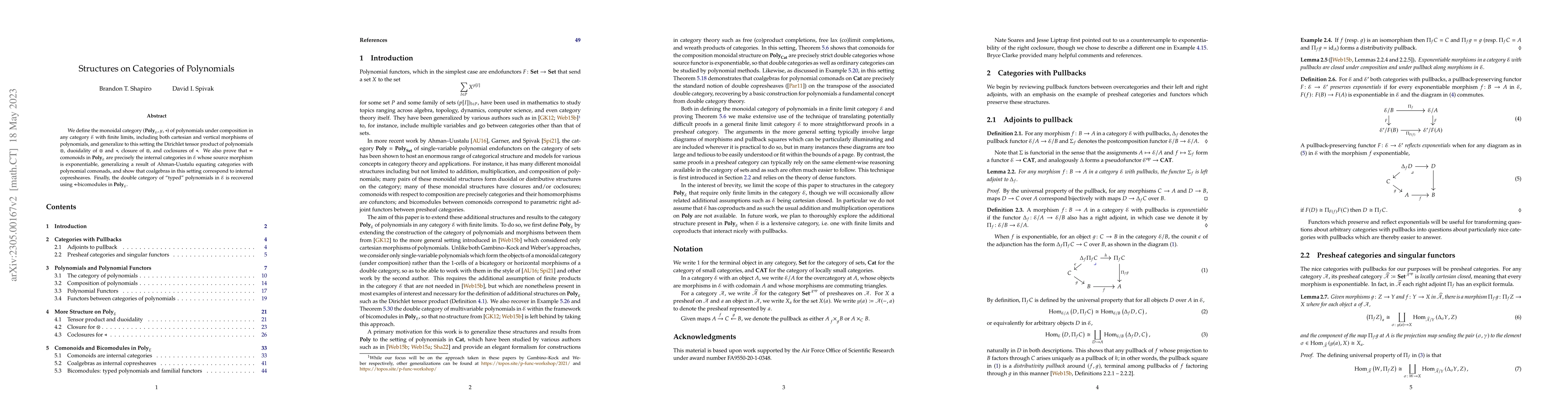 Thumbnail for Structures on Categories of Polynomials