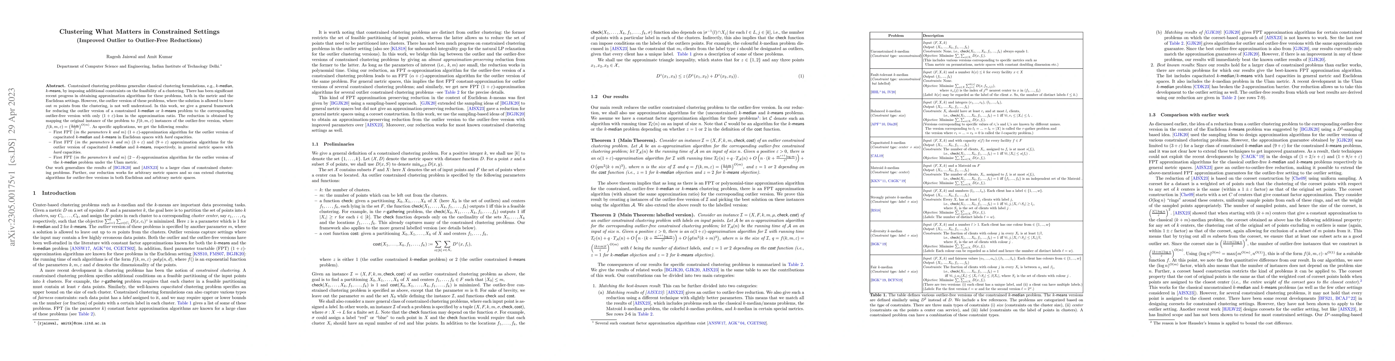 Thumbnail for Clustering What Matters in Constrained Settings