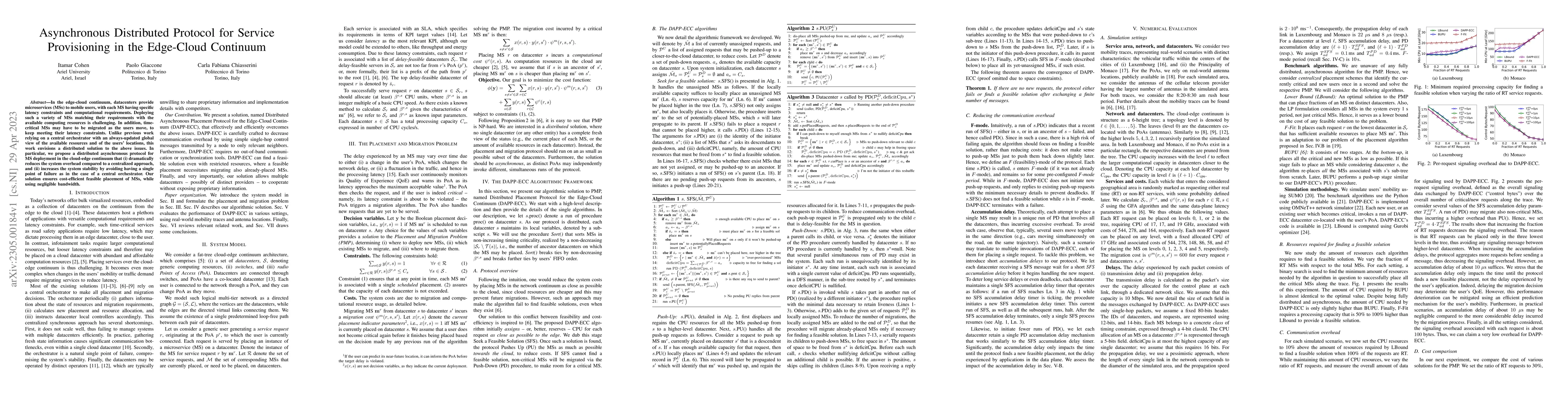Thumbnail for Asynchronous Distributed Protocol for Service Provisioning in the
  Edge-Cloud Continuum