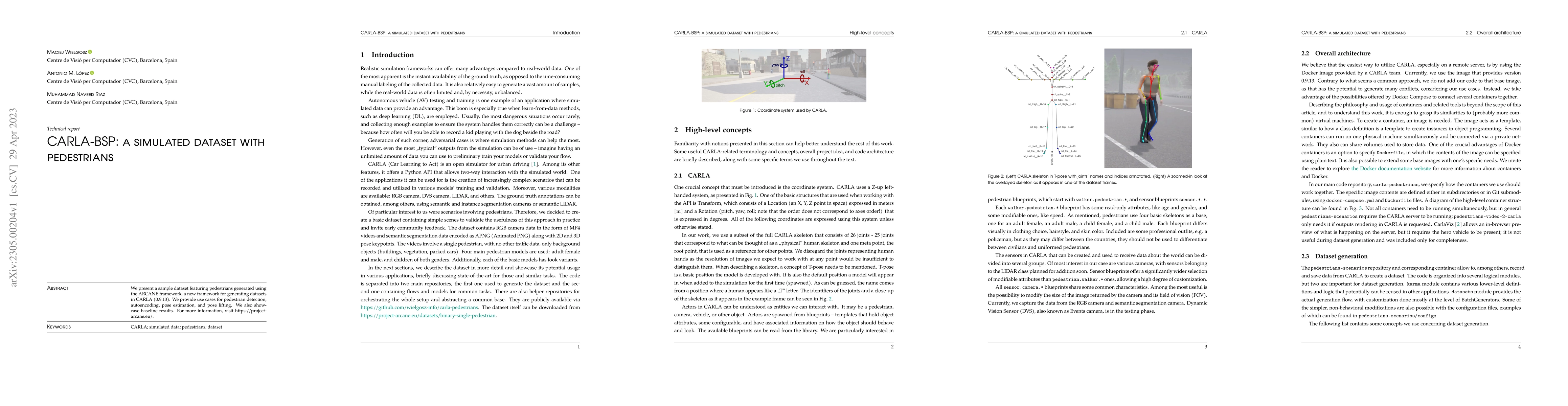 Thumbnail for CARLA-BSP: a simulated dataset with pedestrians