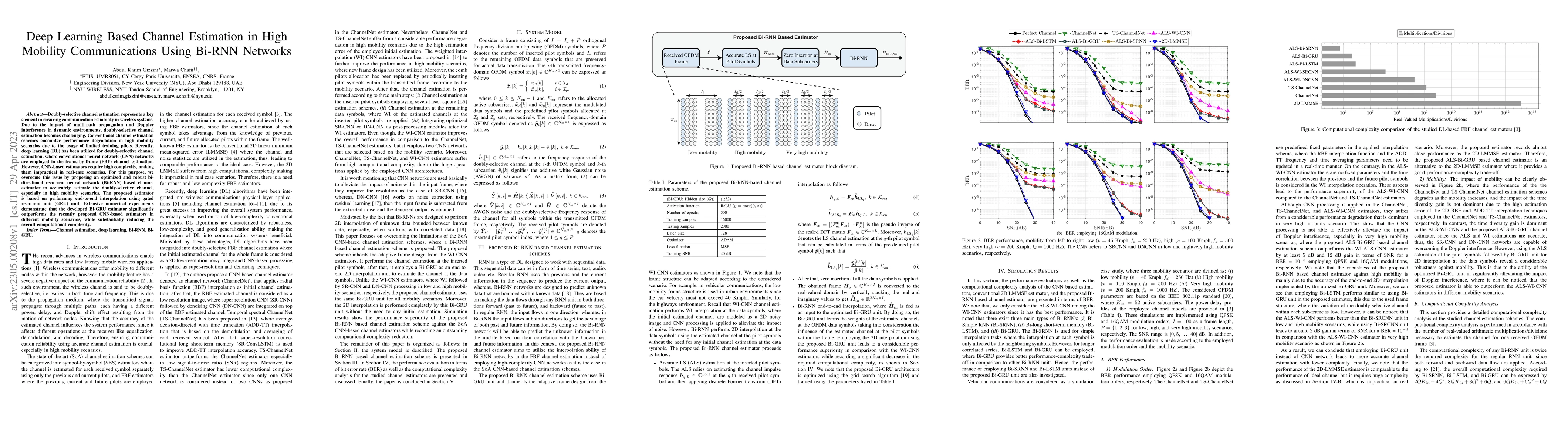 Thumbnail for Deep Learning Based Channel Estimation in High Mobility Communications
  Using Bi-RNN Networks