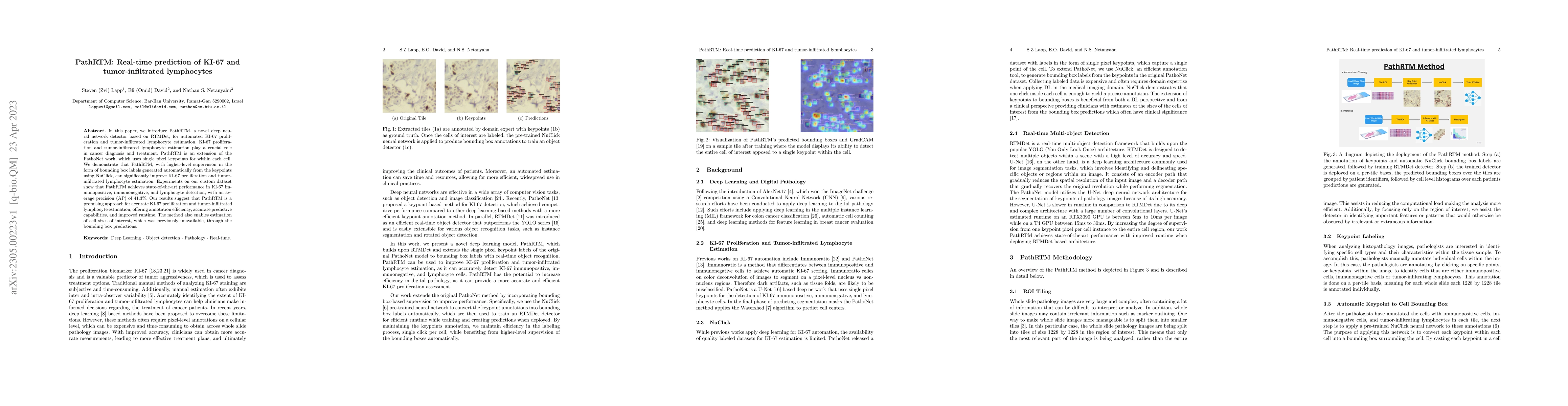 Thumbnail for PathRTM: Real-time prediction of KI-67 and tumor-infiltrated lymphocytes