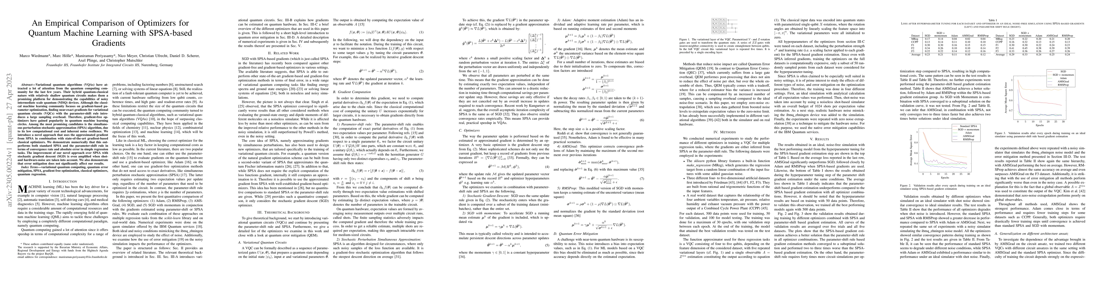 Thumbnail for An Empirical Comparison of Optimizers for Quantum Machine Learning with
  SPSA-based Gradients
