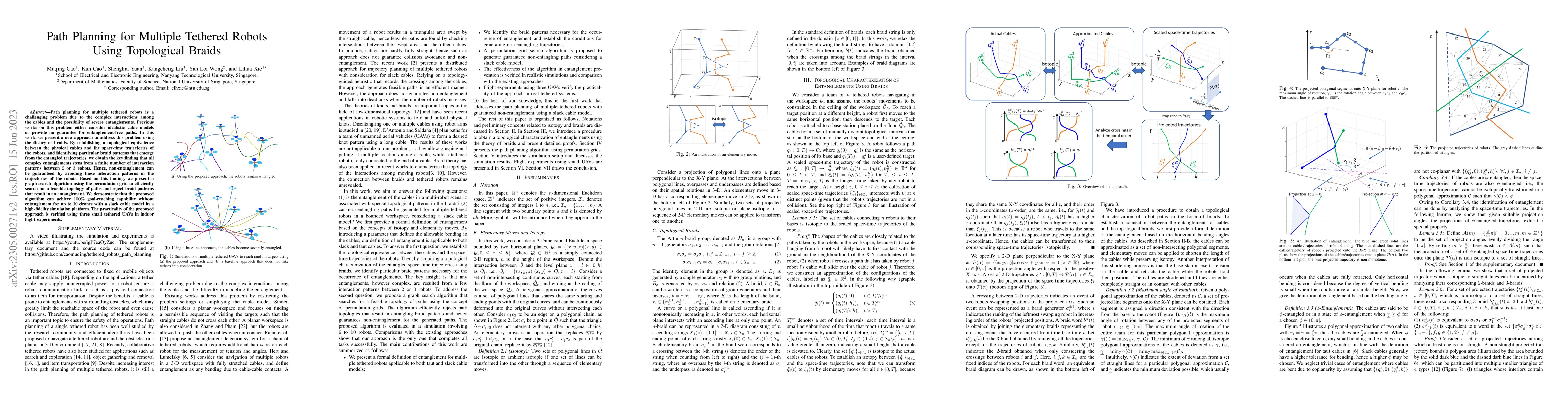 Thumbnail for Path Planning for Multiple Tethered Robots Using Topological Braids