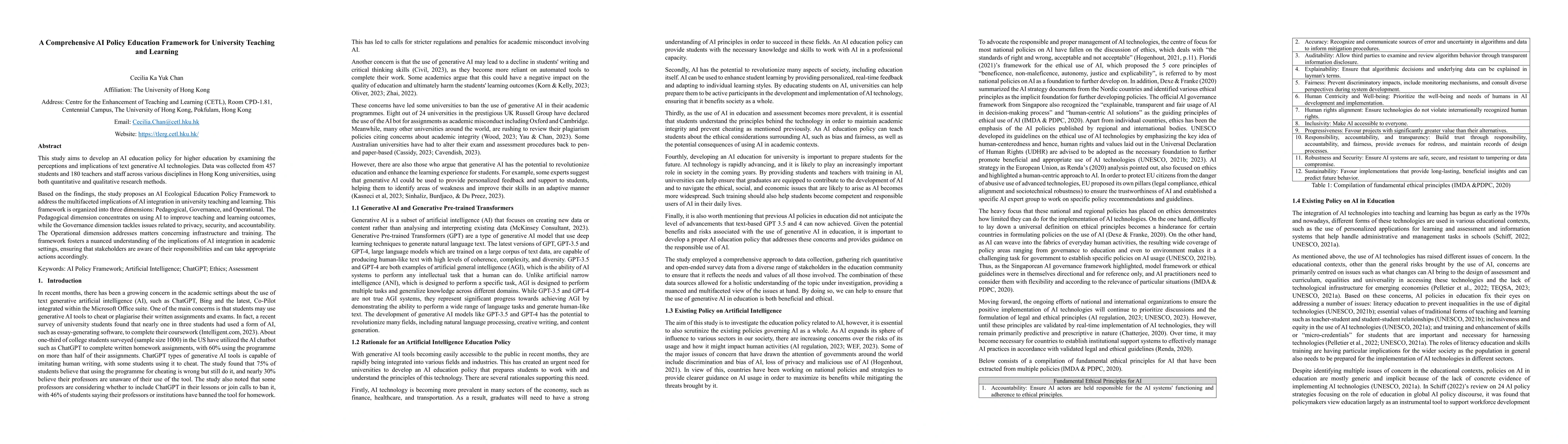 Thumbnail for A Comprehensive AI Policy Education Framework for University Teaching
  and Learning