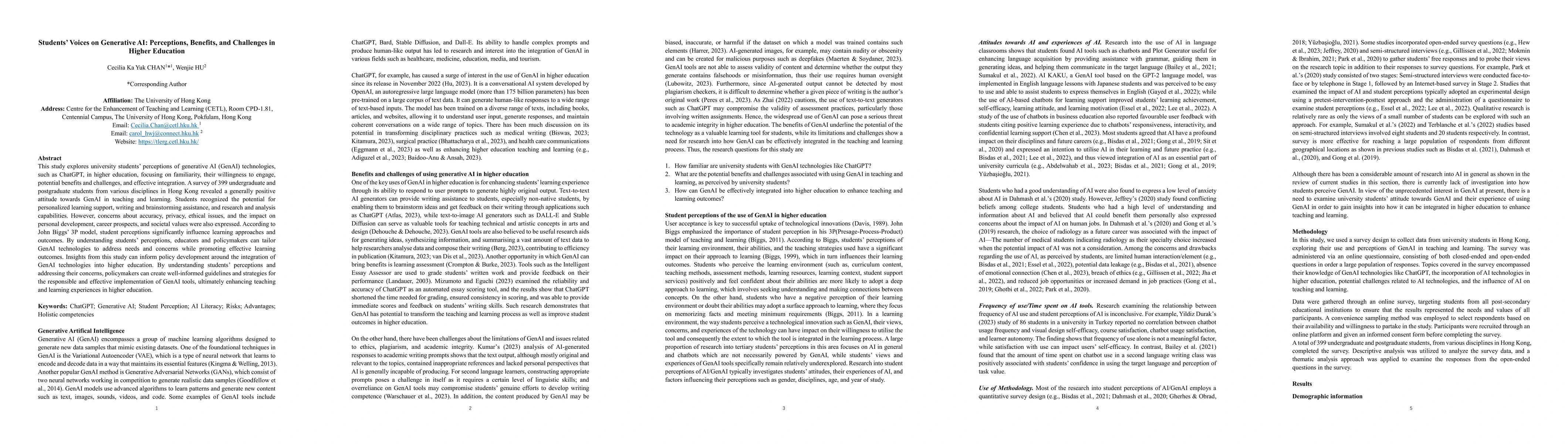 Thumbnail for Students' Voices on Generative AI: Perceptions, Benefits, and Challenges
  in Higher Education