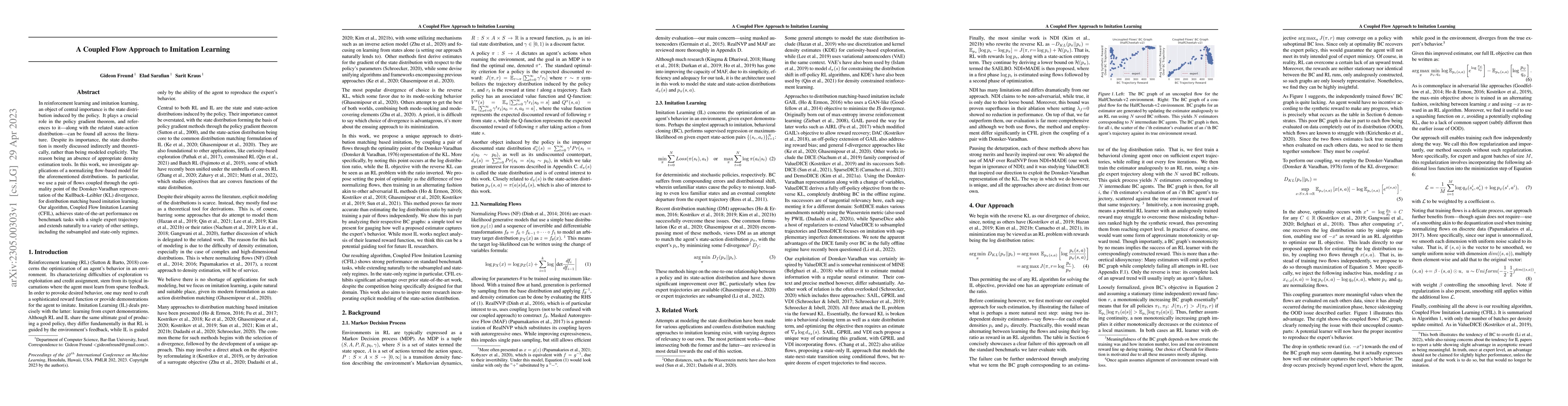 Thumbnail for A Coupled Flow Approach to Imitation Learning