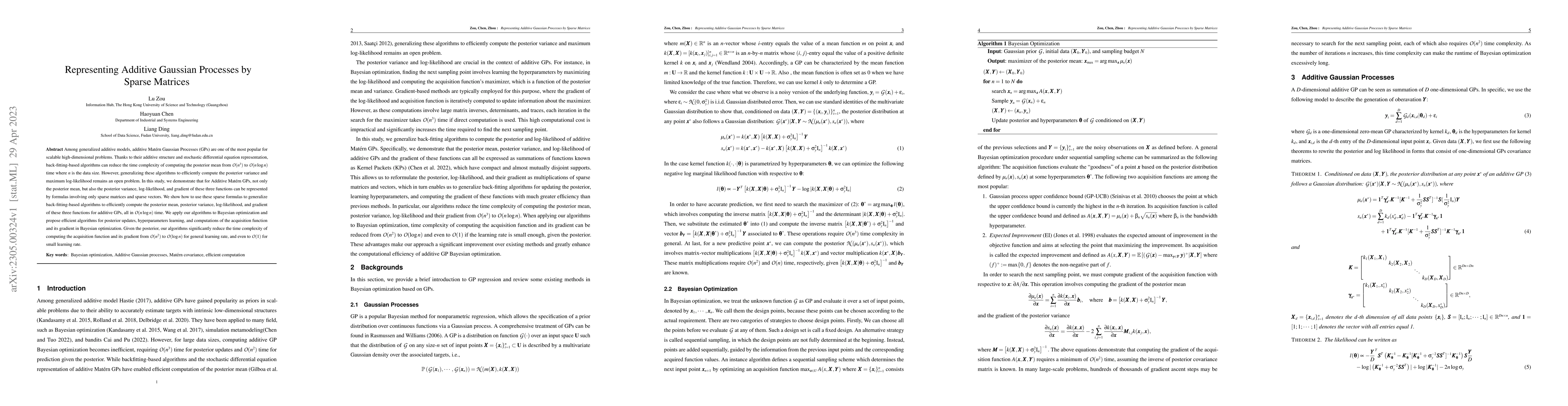 Thumbnail for Representing Additive Gaussian Processes by Sparse Matrices