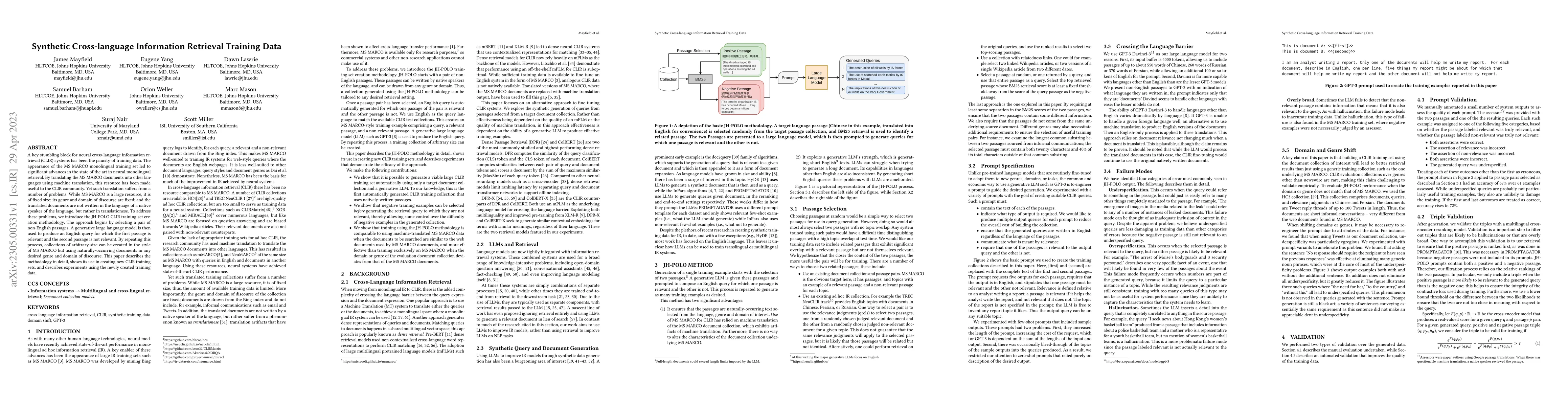 Thumbnail for Synthetic Cross-language Information Retrieval Training Data