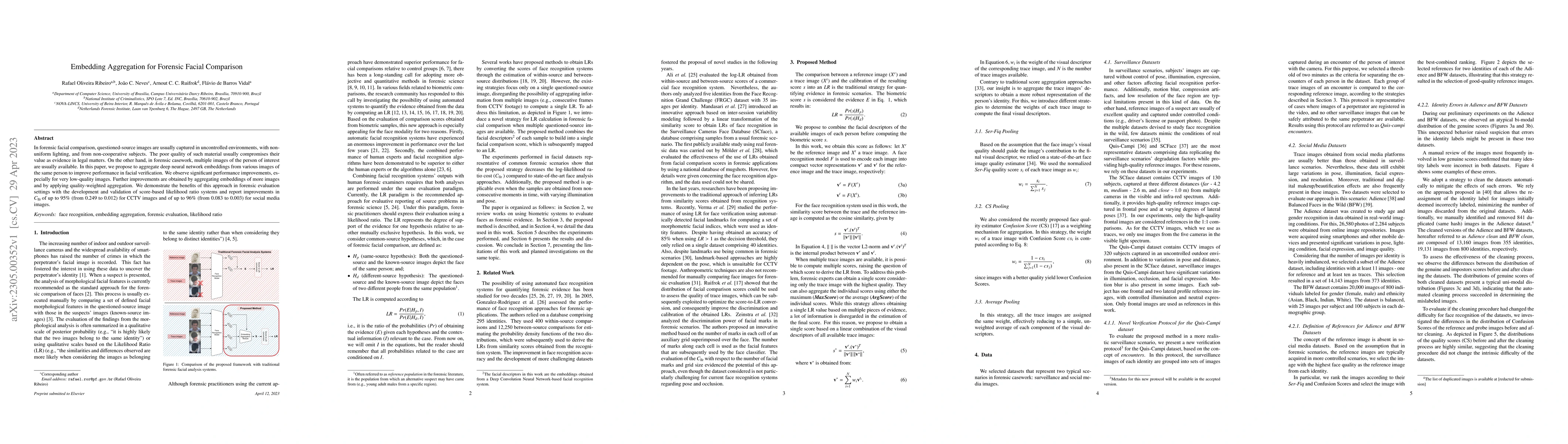 Thumbnail for Embedding Aggregation for Forensic Facial Comparison