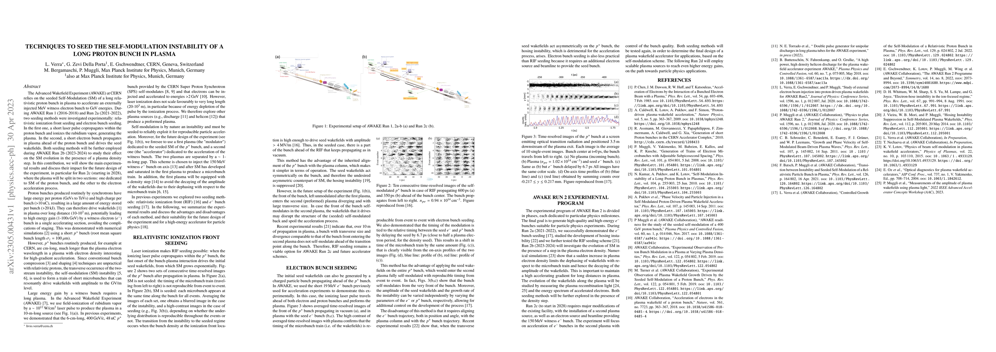 Thumbnail for Techniques to seed the self-modulation instability of a long proton
  bunch in plasma