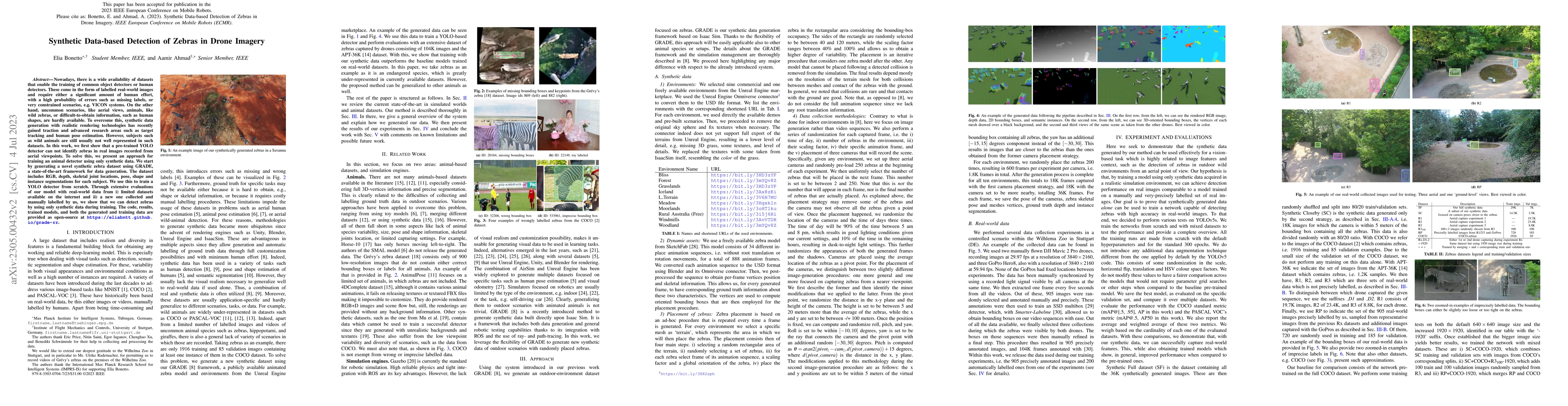 Thumbnail for Synthetic Data-based Detection of Zebras in Drone Imagery