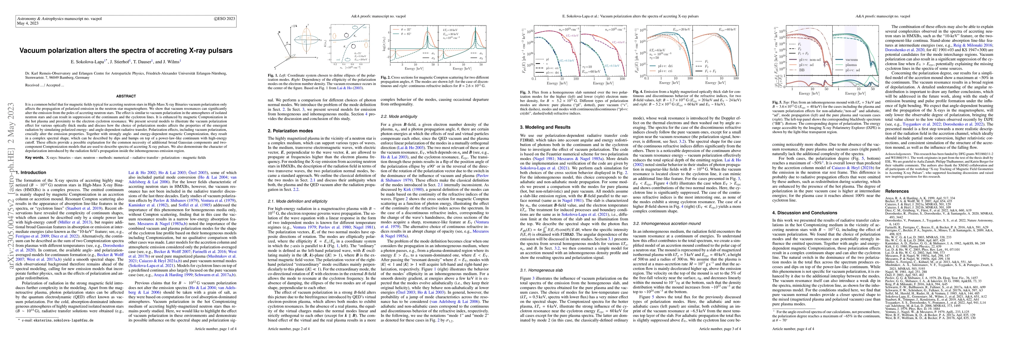 Thumbnail for Vacuum polarization alters the spectra of accreting X-ray pulsars