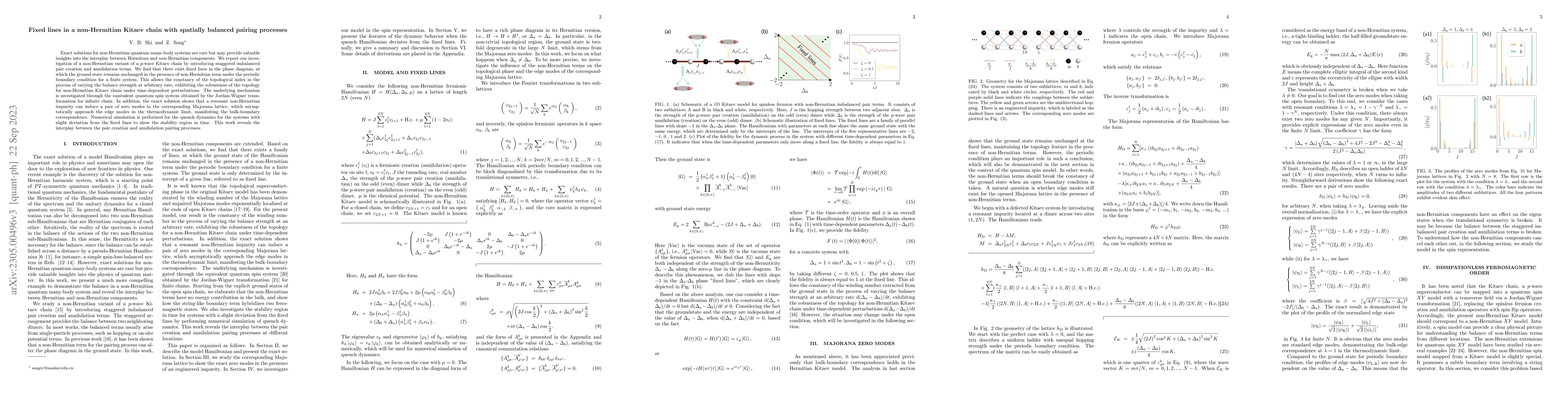 Thumbnail for Fixed lines in a non-Hermitian Kitaev chain with spatially balanced
  pairing processes
