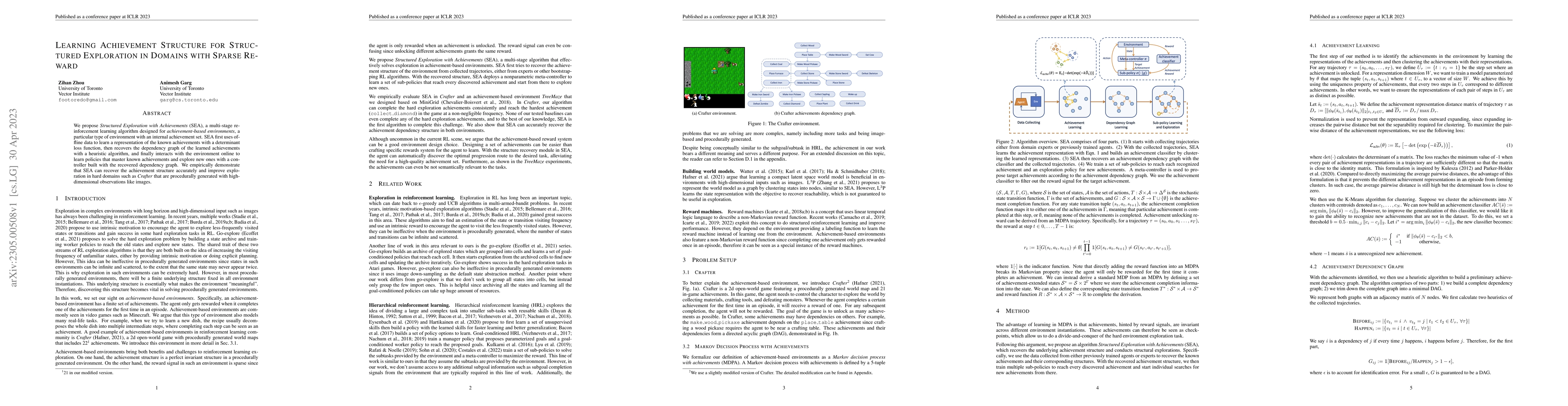 Thumbnail for Learning Achievement Structure for Structured Exploration in Domains
  with Sparse Reward