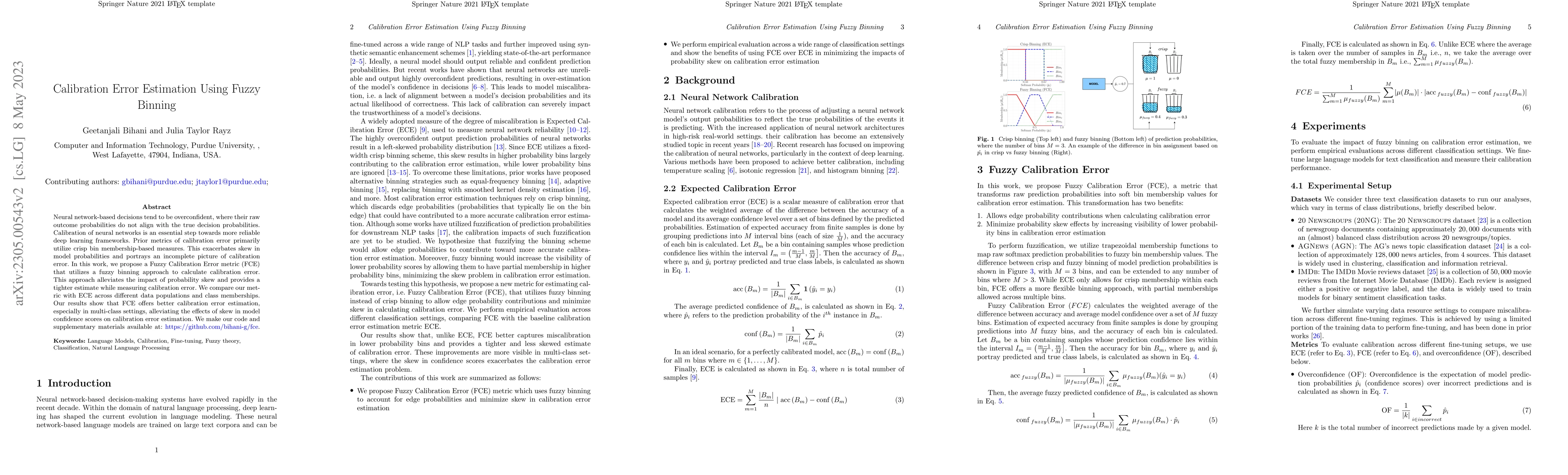 Thumbnail for Calibration Error Estimation Using Fuzzy Binning