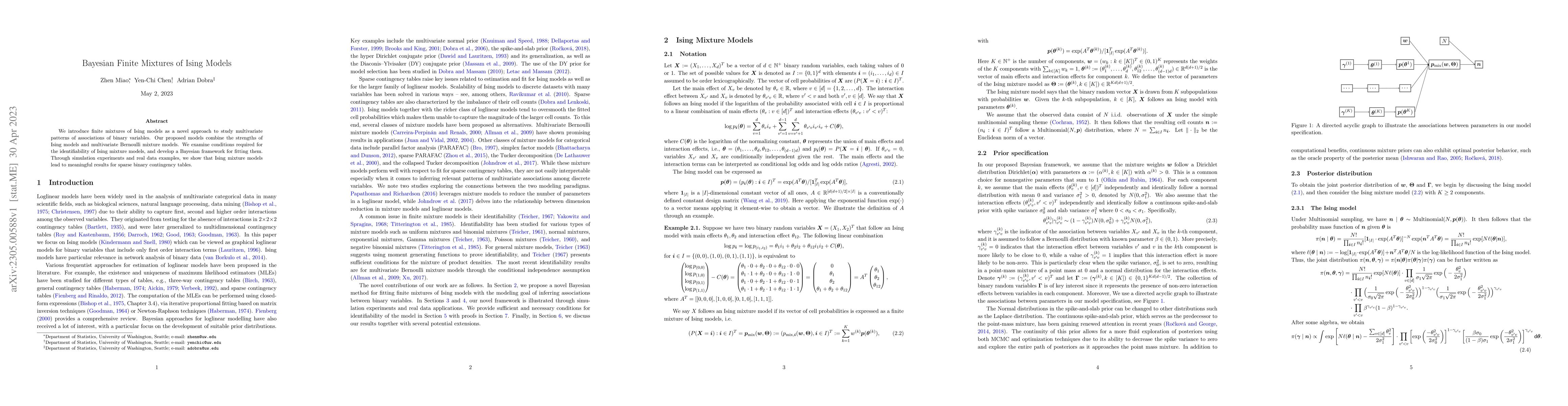Thumbnail for Bayesian Finite Mixtures of Ising Models