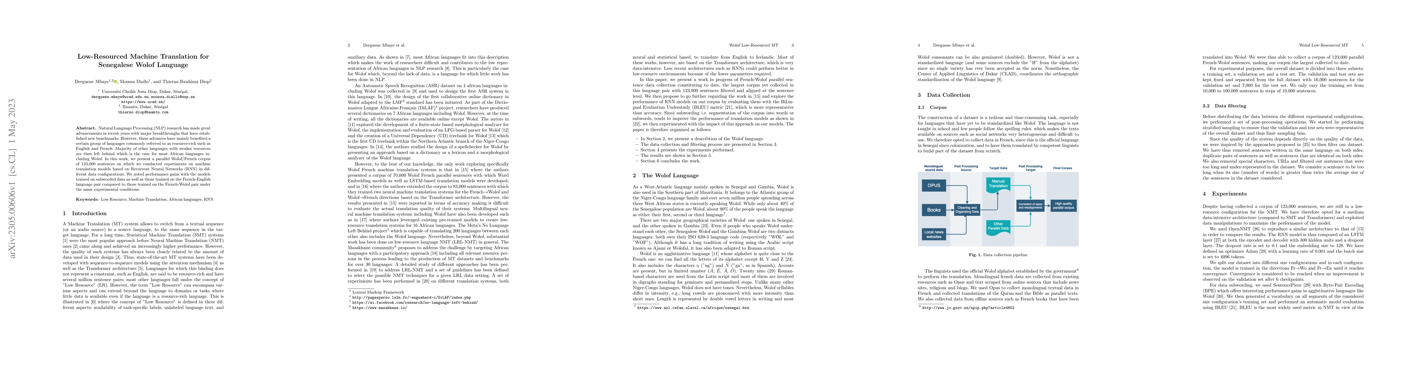 Thumbnail for Low-Resourced Machine Translation for Senegalese Wolof Language