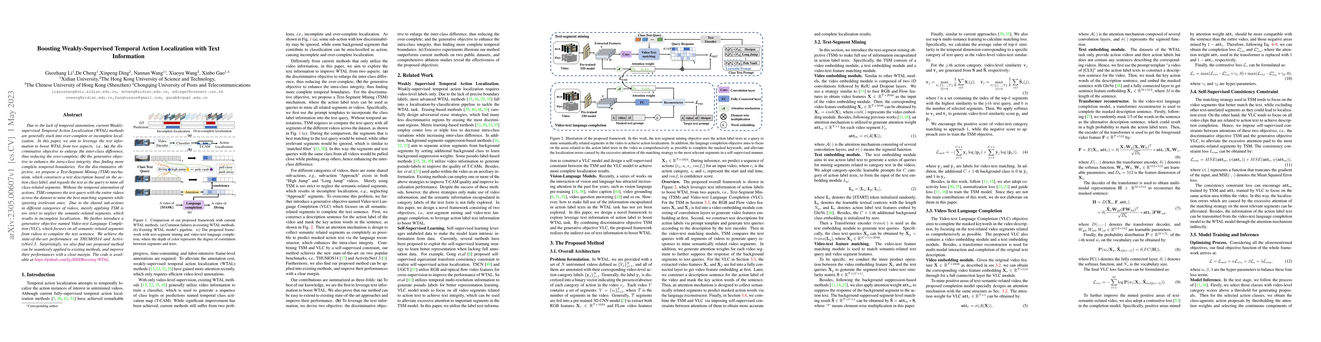 Thumbnail for Boosting Weakly-Supervised Temporal Action Localization with Text
  Information