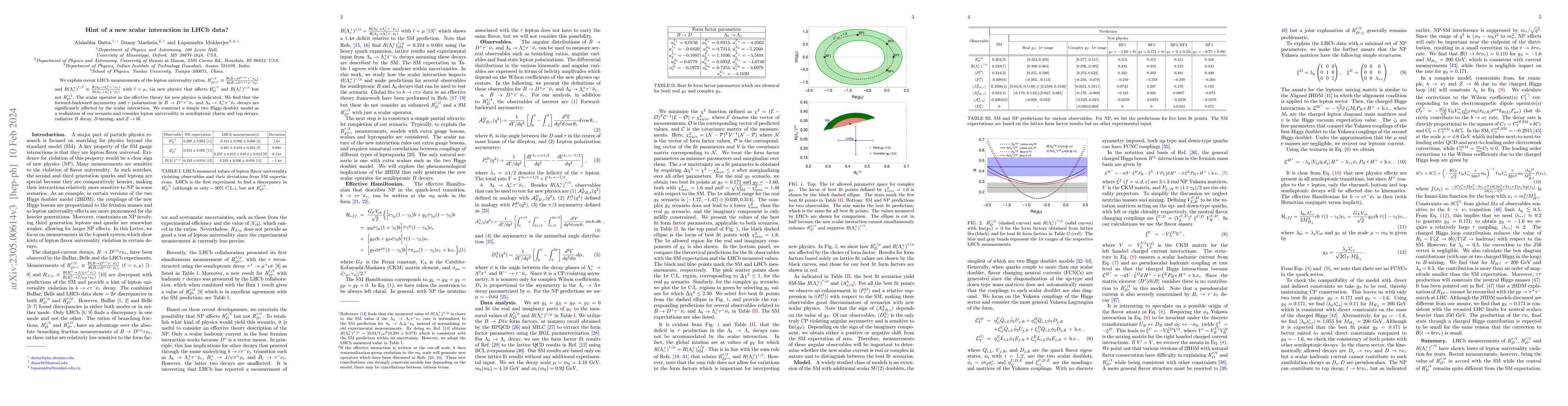 Thumbnail for Hint of a new scalar interaction in LHCb data?