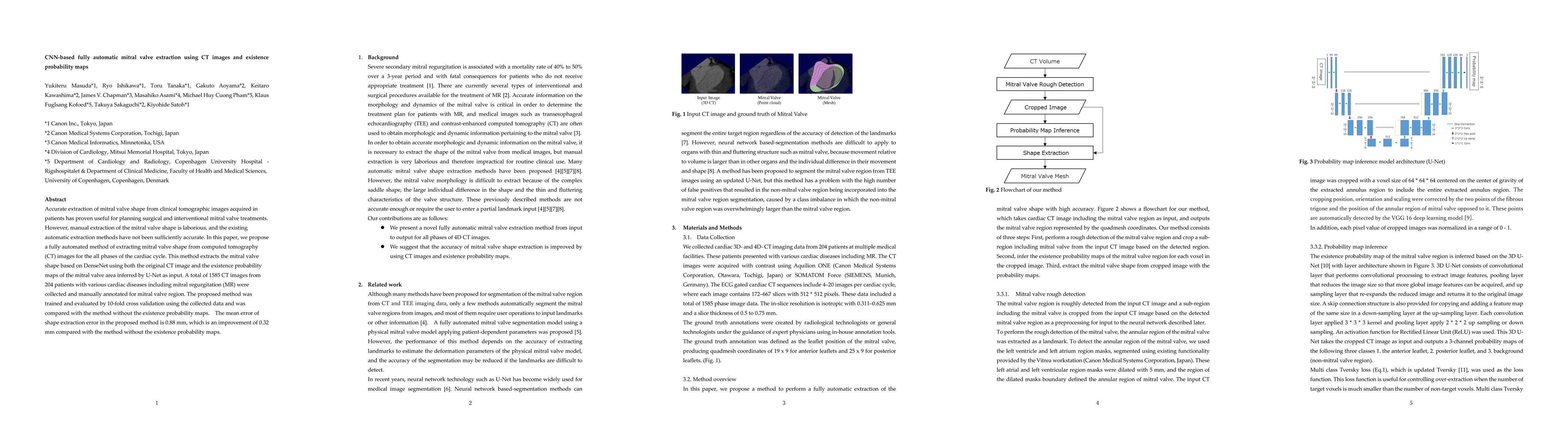 Thumbnail for CNN-based fully automatic mitral valve extraction using CT images and
  existence probability maps