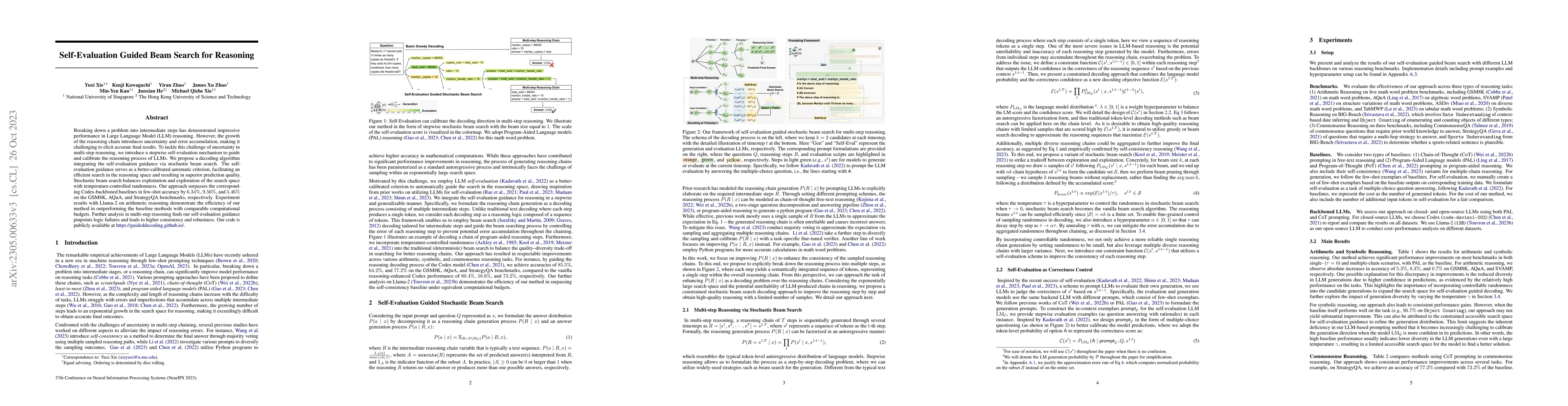 Thumbnail for Self-Evaluation Guided Beam Search for Reasoning