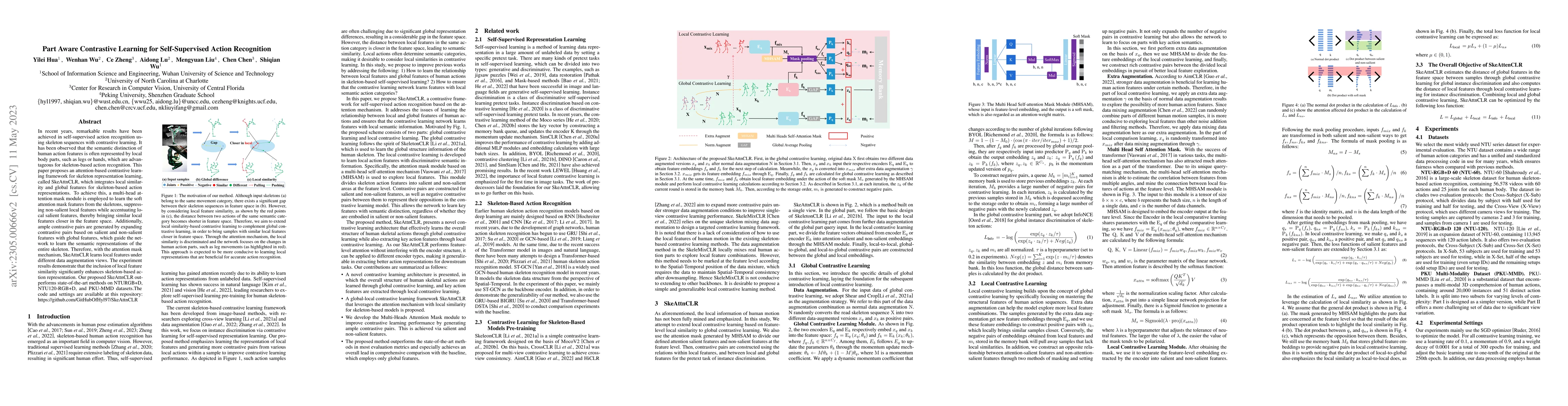 Thumbnail for Part Aware Contrastive Learning for Self-Supervised Action Recognition
